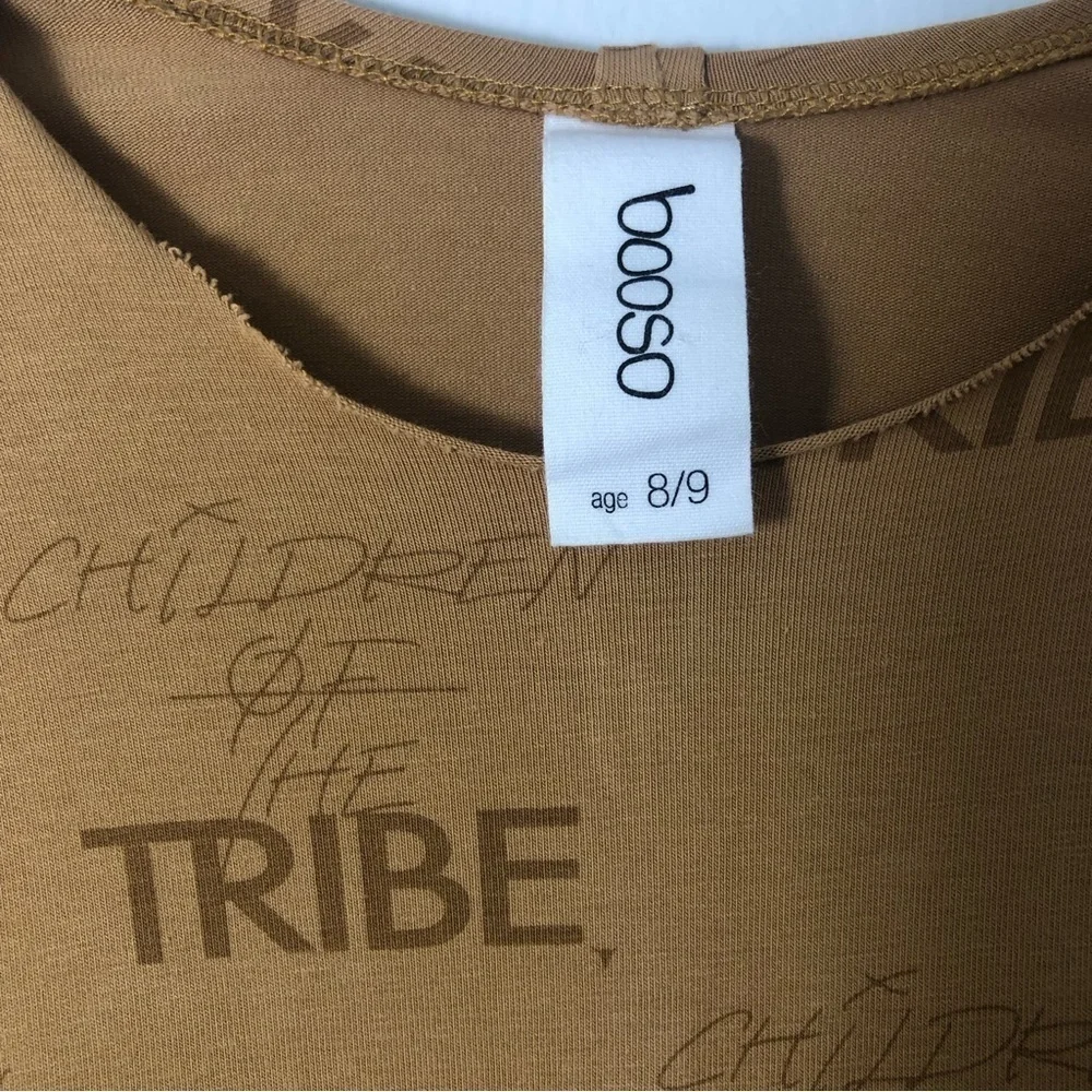 Kloo by Bosoo Girls Children Of The Tribe Dress Camel Color Size 8/9